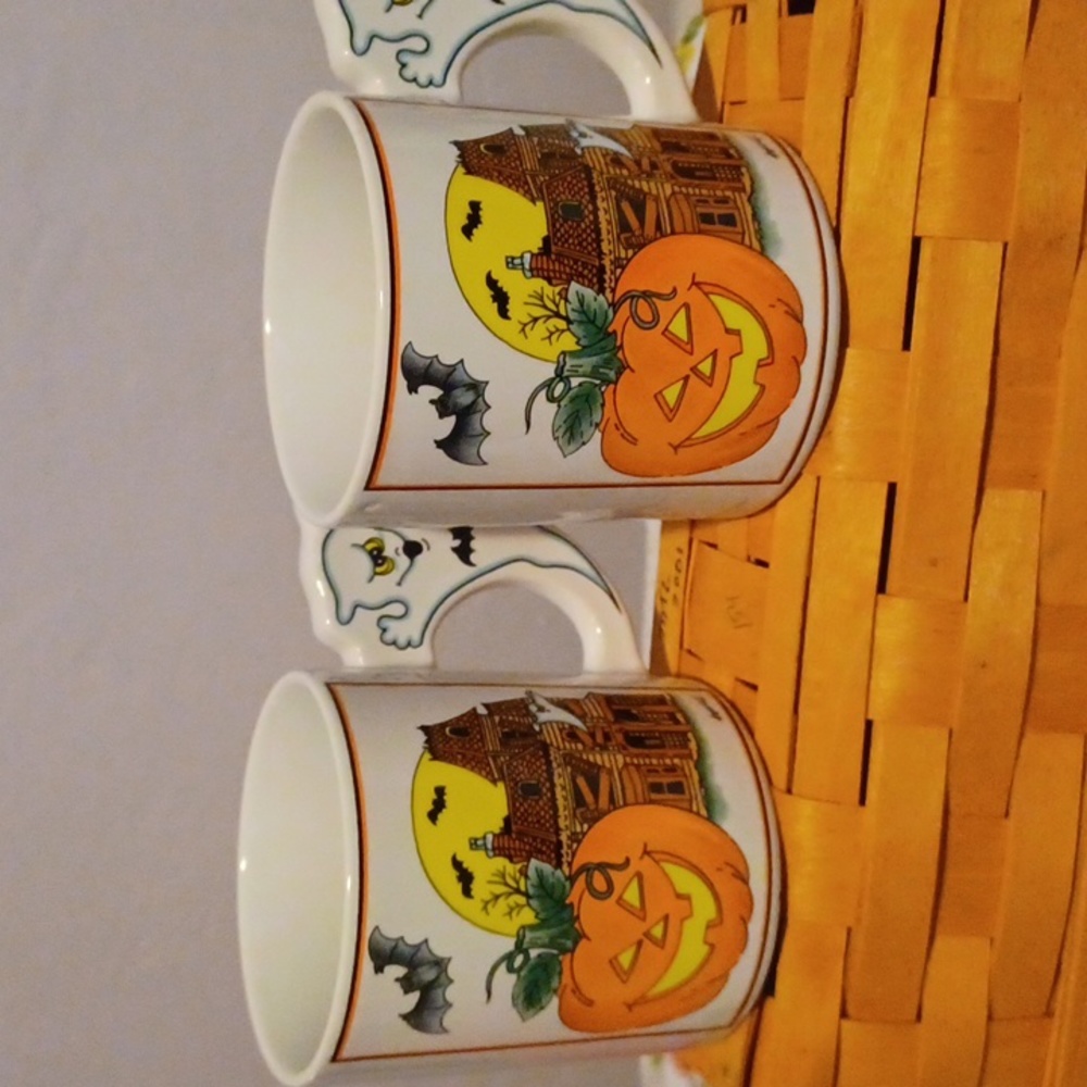Vintage Halloween Coffee Cups